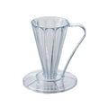 CAFEC Flower Dripper DEEP 27 (Clear-Black) - Nebo specialty coffee Roastery