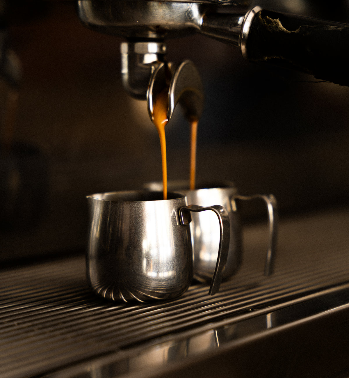 Espresso extraction at Nebo Roastery