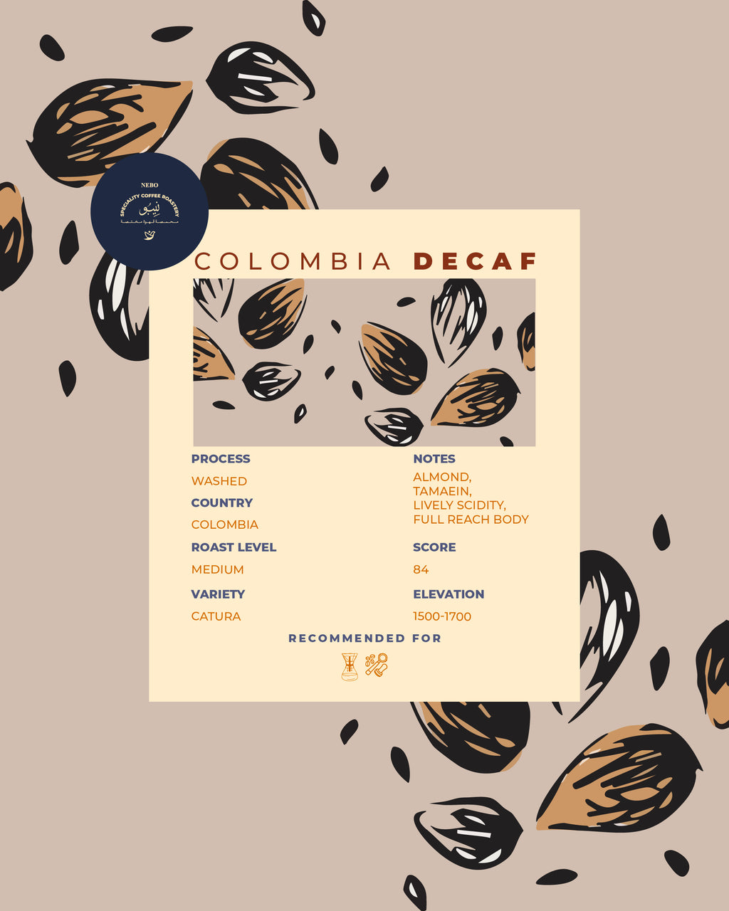 Colombia Decaf - Nebo specialty coffee Roastery